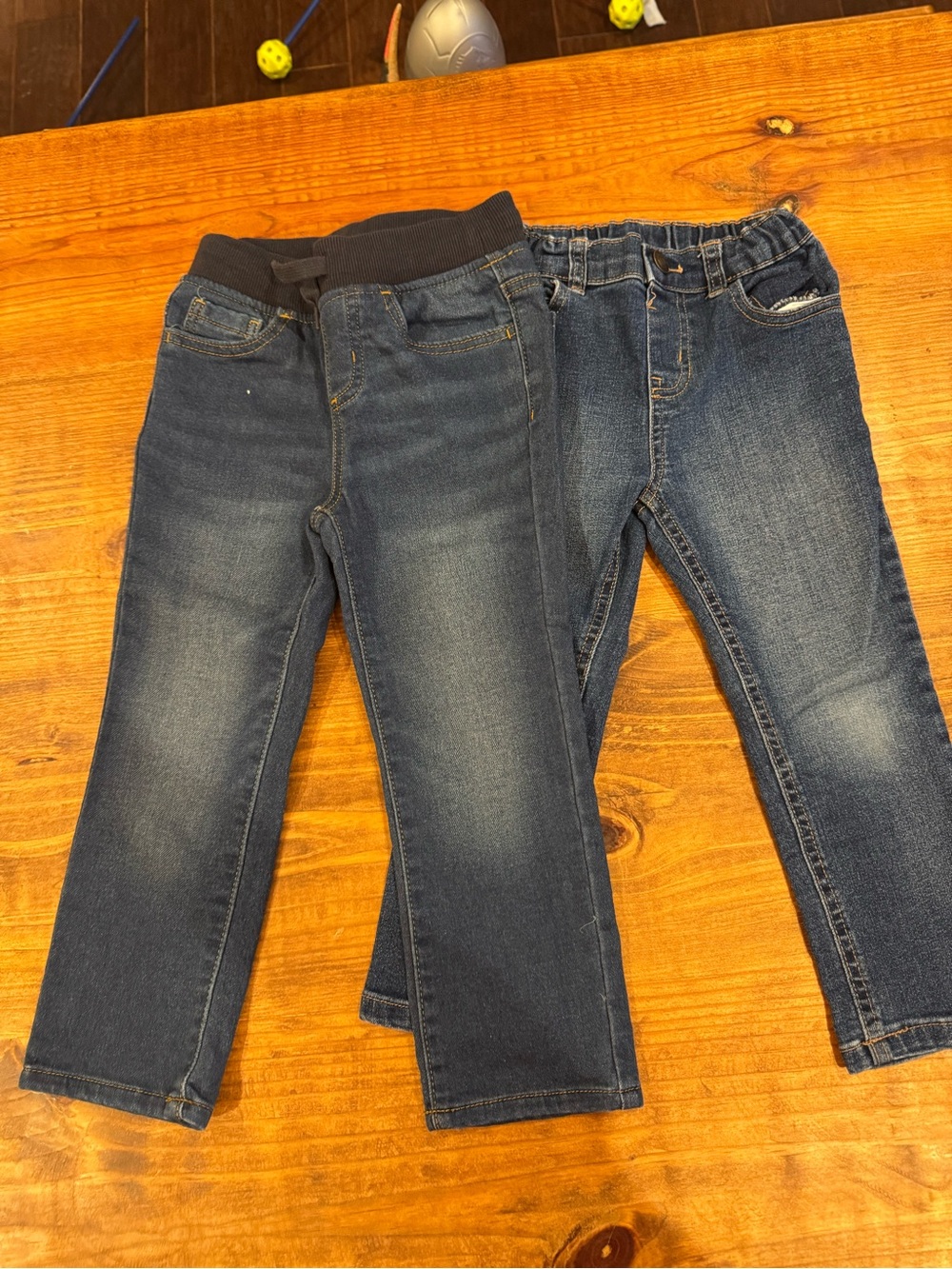 wonder nation Kids Dark Wash Stretch Pull-On Jeans - Blue